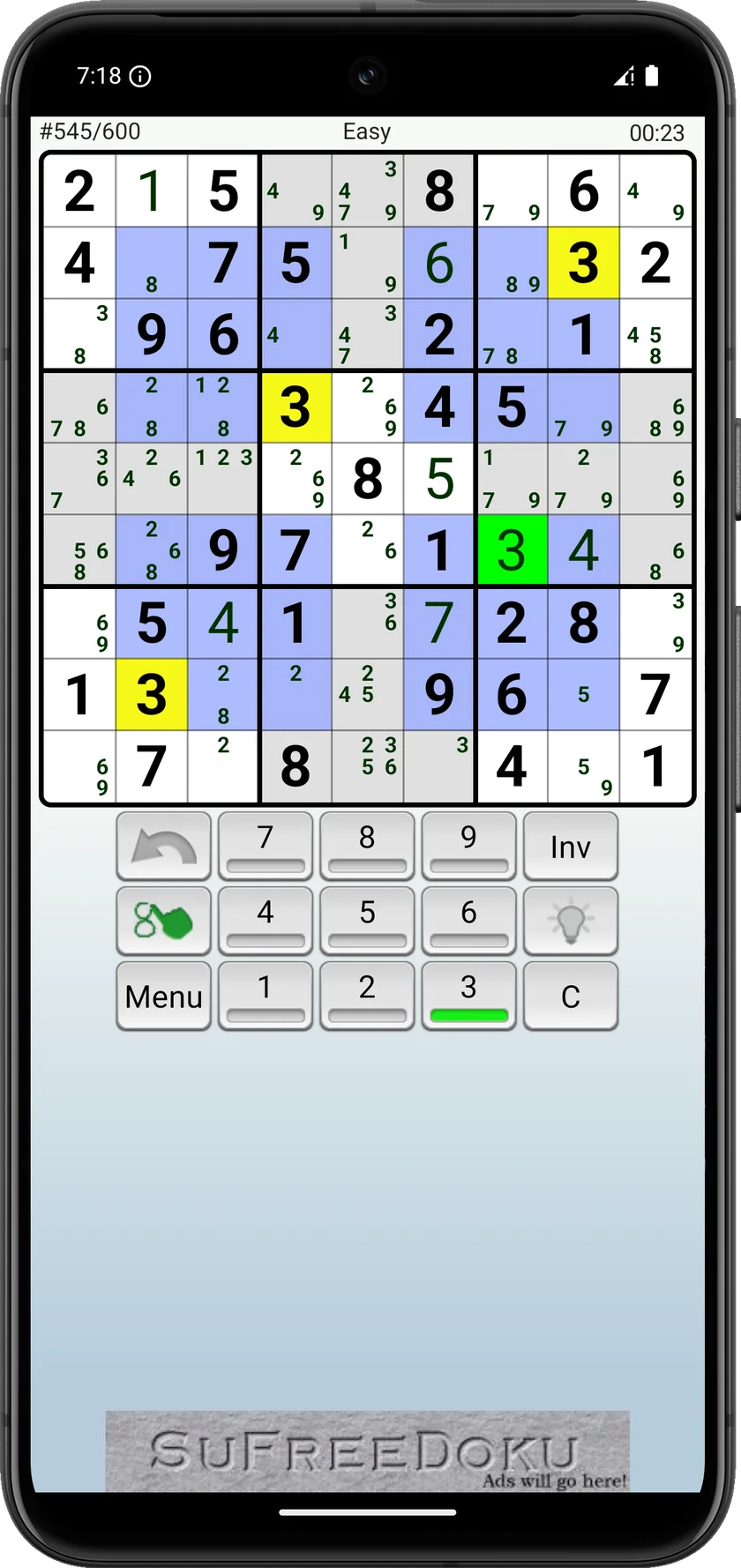 Hyper Sudoku with four additional square regions