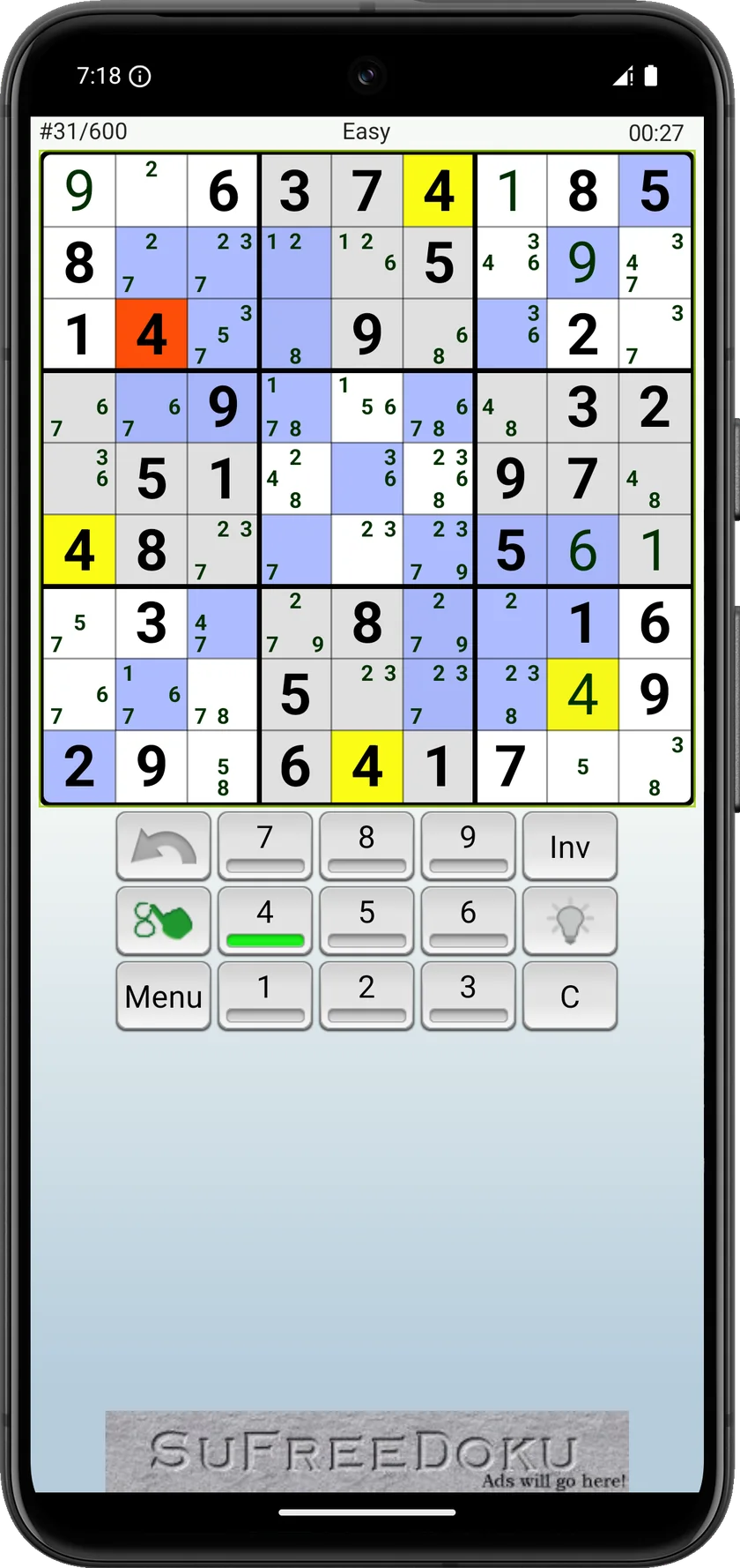 Percent vatiant with three added regions forming a percent pattern